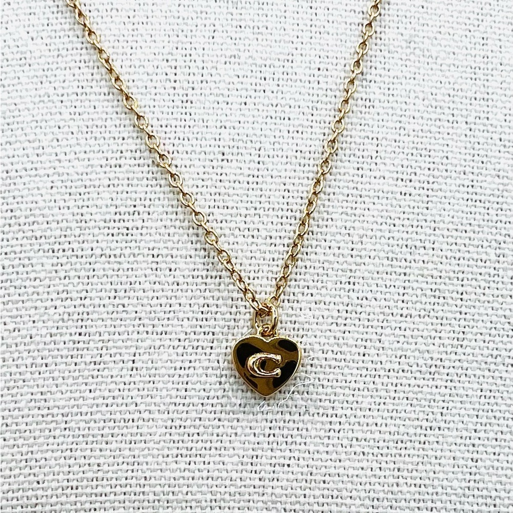 Coach Heart Pendant Necklace - NWT - Picture 4 of 8